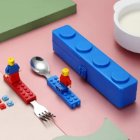 Lego-Stainless Steel Spoon and Fork Set
