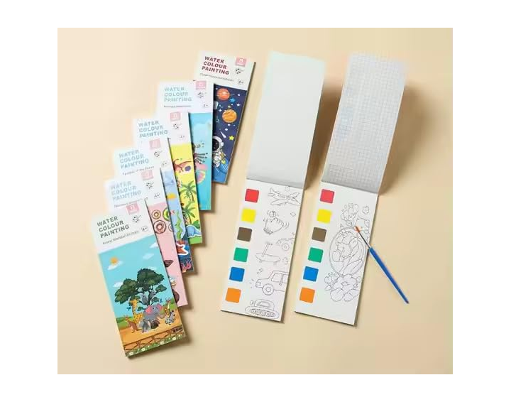 Water Colour Painting Book Space and Dinosaur Themes - Image 2