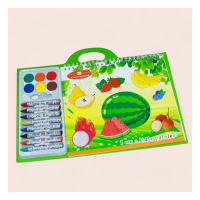 3D Kids Coloring Book Set with Watercolours and Crayons along with Brush, Ocean, Dinosaur and Space Themes, 3 Books