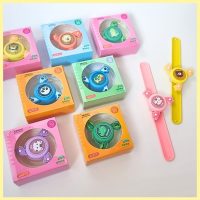 Kids Spinning Wrist Band for Boys and Girls Spinning Slap Band Cute Cartoon Bracelet Wrist Band with LED Light Up
