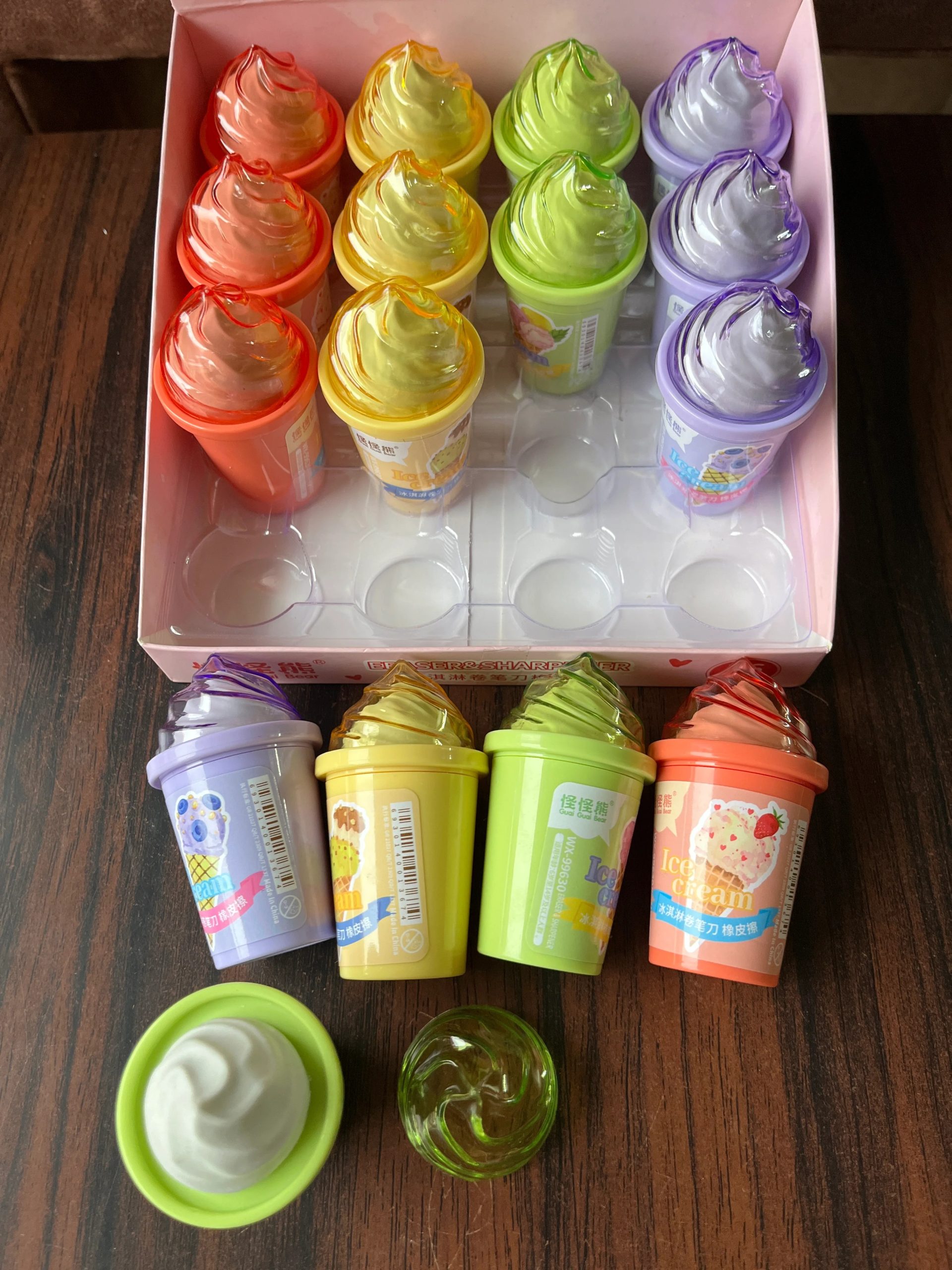 🧁 Softy Ice Cream Eraser + Sharpen