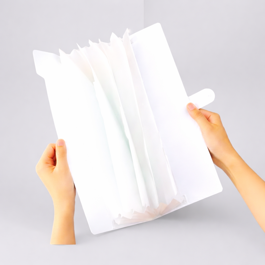 File Folder with Button Closure – Moana Cartoon Printed A4 Document Organizer | Waterproof Plastic School & Office File - Image 3