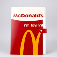 File Folder with Button Closure | A4 Size Plastic Document Organizer | McDonald’s Theme Design | Office School Certificate Storage Folder