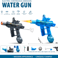 Electric Holi Pichkari Water Gun for Kids – Rechargeable High-Pressure Continuous Spray Water Blaster with LED Lights | Festival Outdoor Toy
