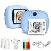 Camera for Kids Instant Print | HD Photo & Video Digital Camera with Thermal Printing | Rechargeable Kids Camera with Paper Rolls, Color Pens & Lanyard | Educational Toy Gift for Boys & Girls