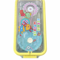 Kids Cartoon Lunch Box with Transparent Lid | Cute Repair Worker Design | Leakproof & Durable Tiffin Box for School Boys & Girls