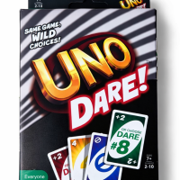 UNO Dare Card Game for Kids & Adults | Fun Party Game with Challenge Cards | Family Game Night | 2–10 Players | Age 7+
