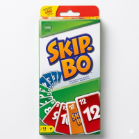 Skip-Bo Card Game for Kids & Family | Fun Sequence Strategy Game | 2-6 Players | Educational & Travel Friendly Card Game