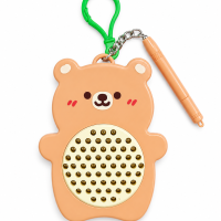 Mini Magnetism Brown Bear Magnetic Fidget Toy with Stylus Pen for Kids & Adults