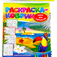 Creativity Set Reusable Coloring Mat for Kids with 6 Color Crayons – Washable Drawing & Painting Activity Kit