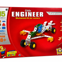 Little Engineer Mechanical Kit for Juniors | 15 Models | 105+ Pieces STEM Engineering Construction Toy | DIY Metal Building Set | Educational Learning Kit for Kids Age 8+